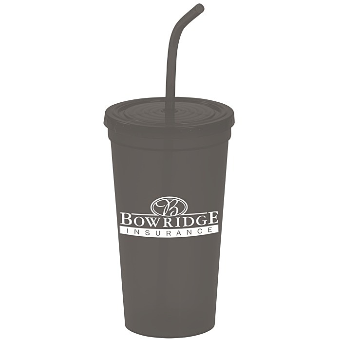 Custom Brilliantly Bent Straw Tumbler - 22 ounces