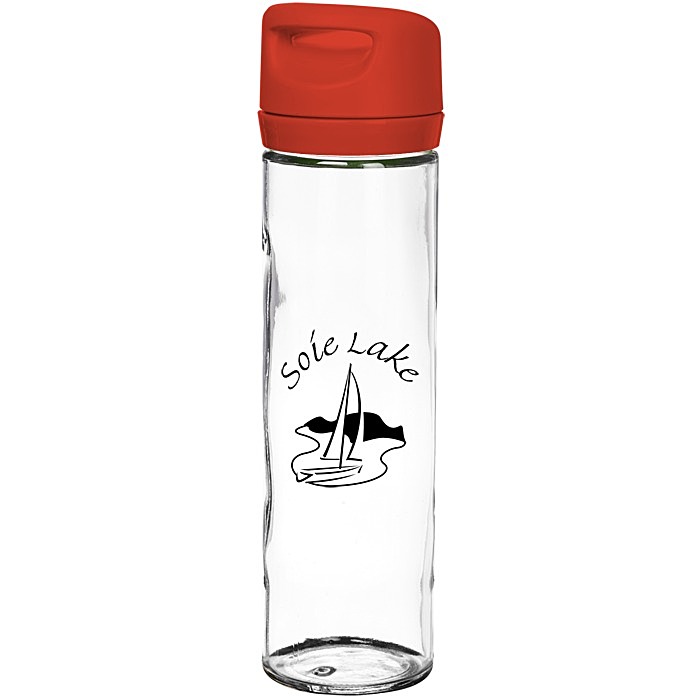 Custom Wide Mouth Glass Water Bottle - 16 oz. - 24 hr
