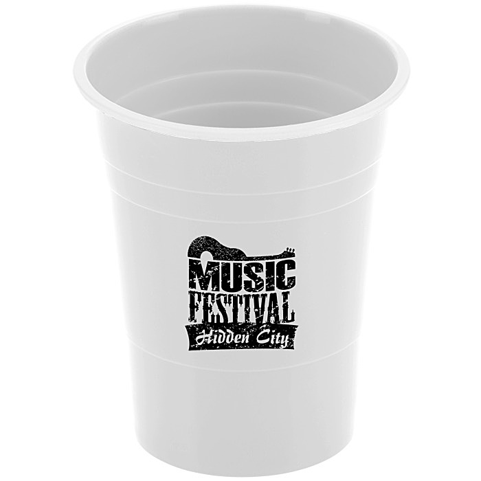 Custom Reusable Plastic Party Cup - 16 ounces