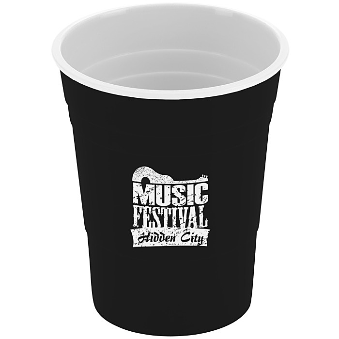 Custom Reusable Plastic Party Cup - 16 ounces