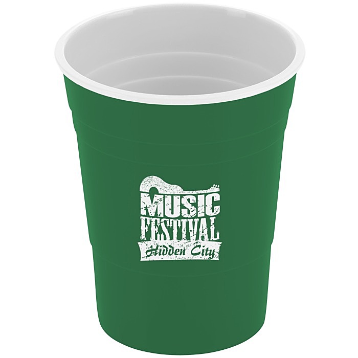 Custom Reusable Plastic Party Cup - 16 ounces