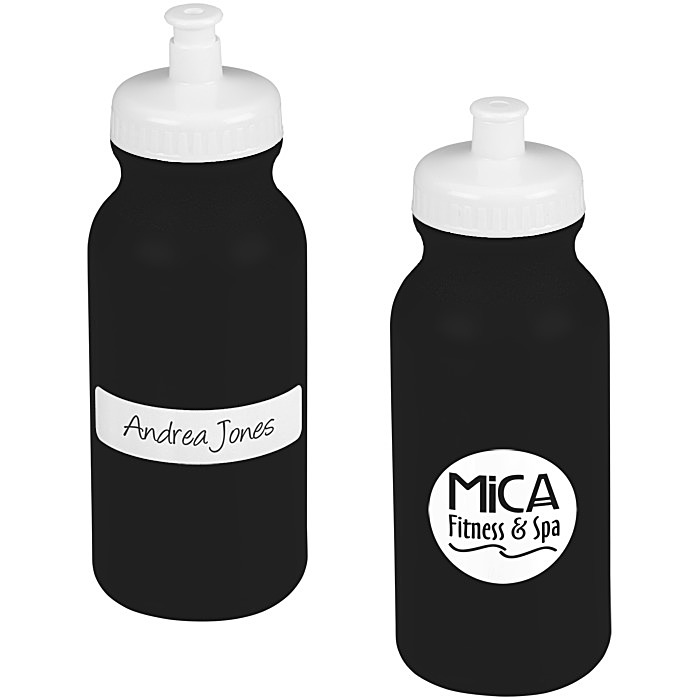 Custom ID Sport Bottle with Push Pull Cap - 20 oz