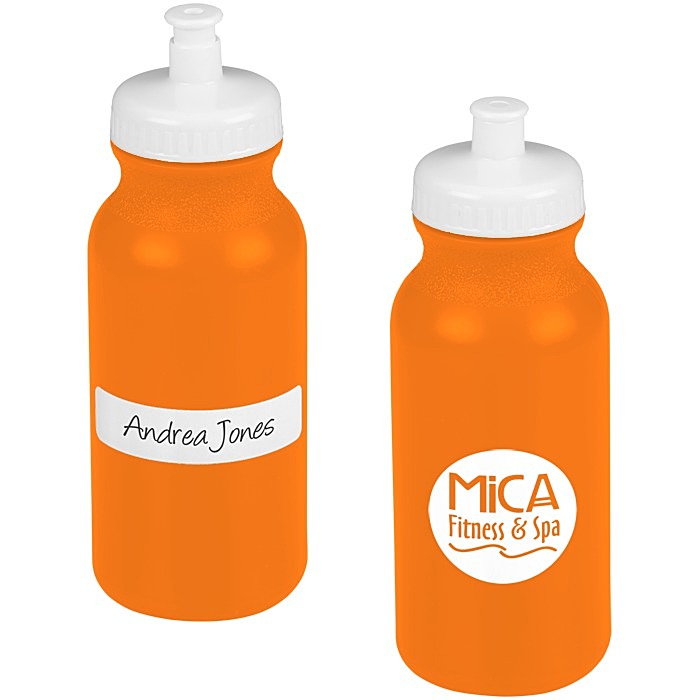 Custom ID Sport Bottle with Push Pull Cap - 20 oz