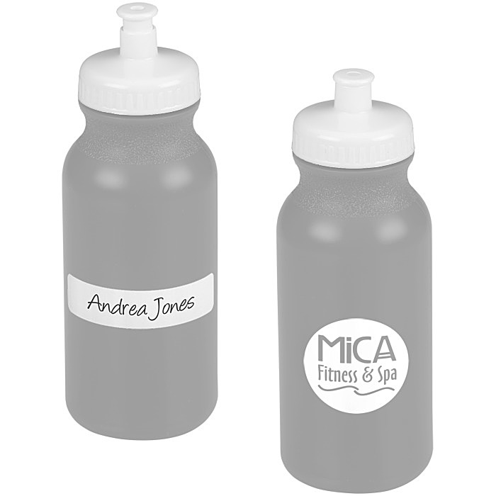 Custom ID Sport Bottle with Push Pull Cap - 20 oz