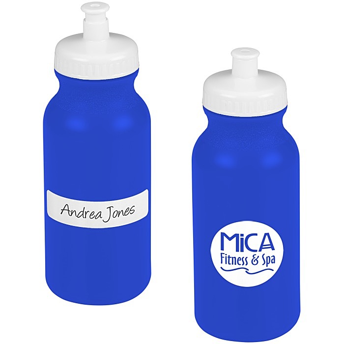 Custom ID Sport Bottle with Push Pull Cap - 20 oz