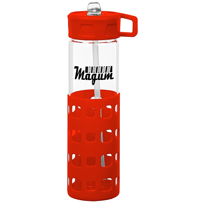 Custom Sip N Go Glass Bottle - 20 oz.