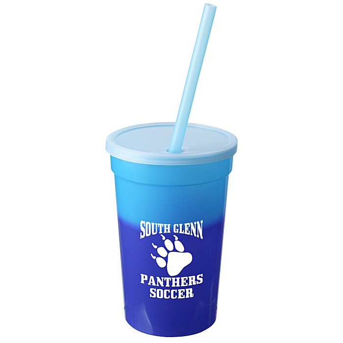 Custom Mood Stadium Cup with Straw - 17 oz
