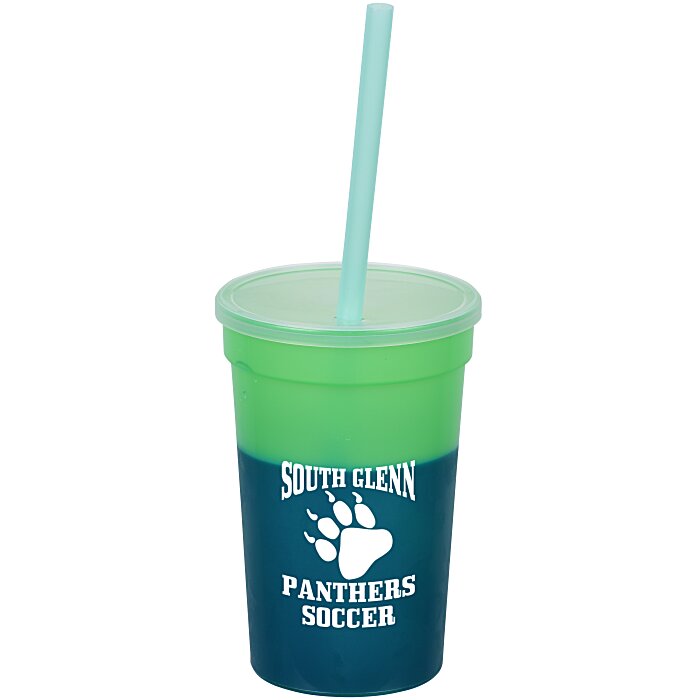 Custom Mood Stadium Cup with Straw - 17 oz