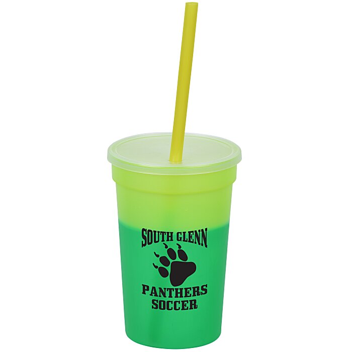 Custom Mood Stadium Cup with Straw - 17 oz