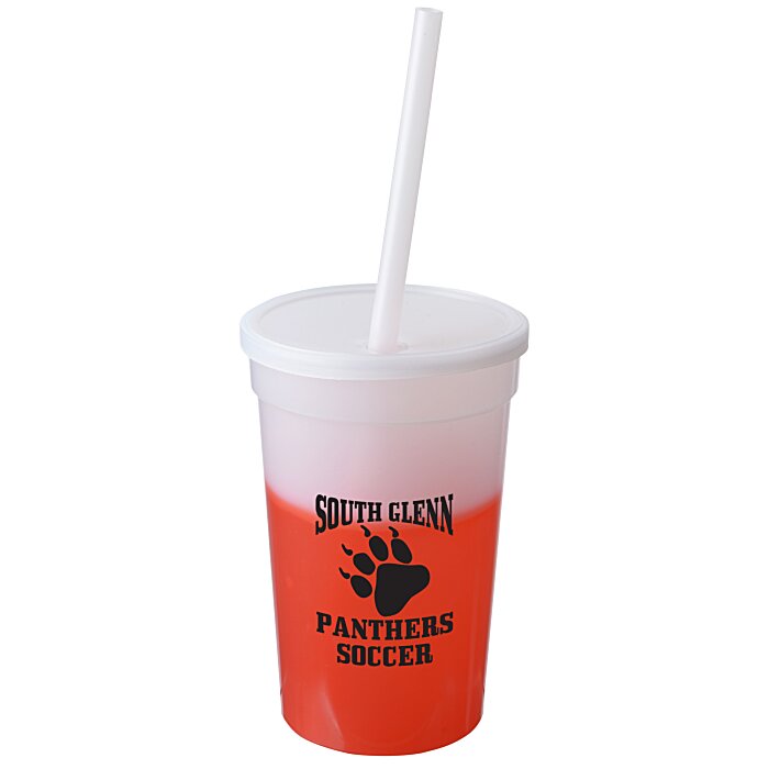 Custom Mood Stadium Cup with Straw - 17 oz