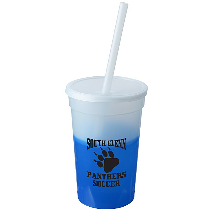 Custom Mood Stadium Cup with Straw - 17 oz