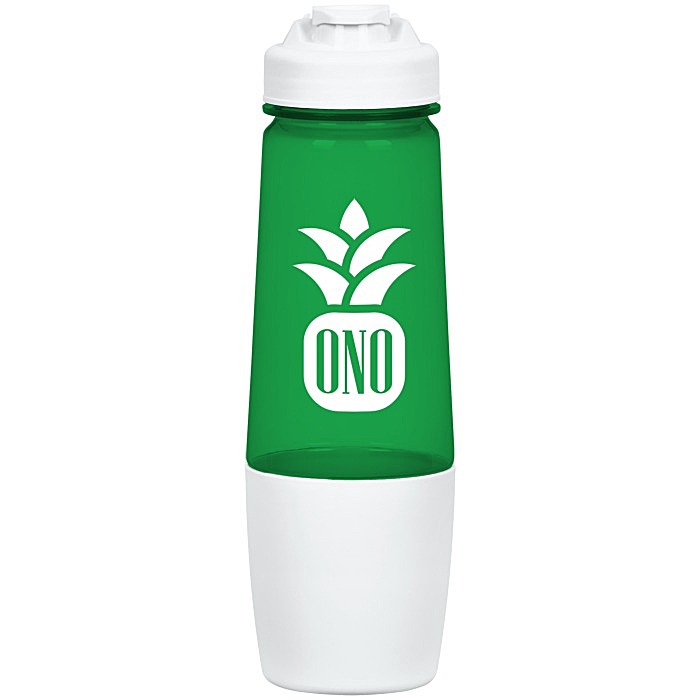 Custom PolySure Sip and Pour Water Bottle with Flip Lid - 28 oz