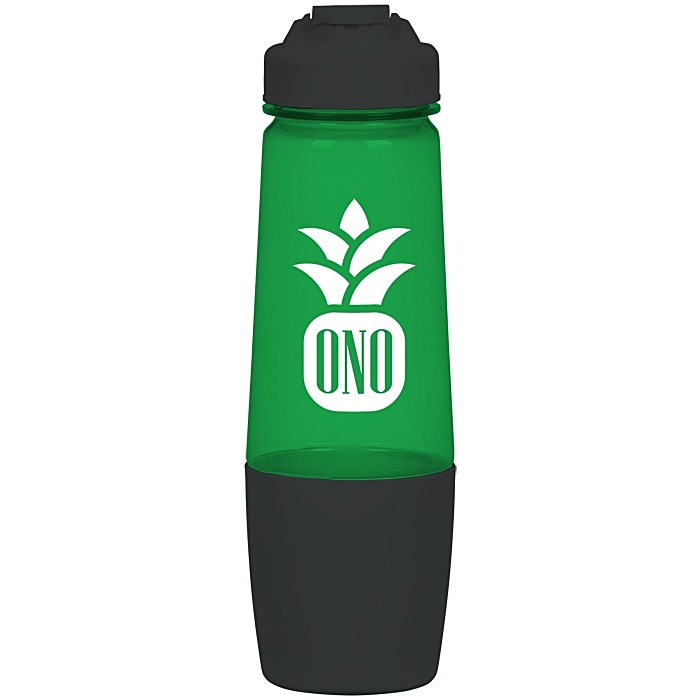 Custom PolySure Sip and Pour Water Bottle with Flip Lid - 28 oz