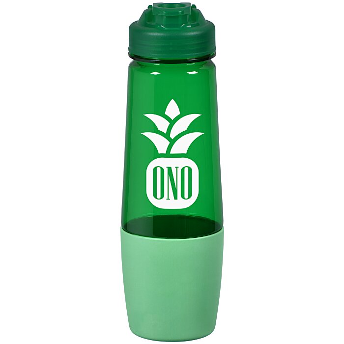 Custom PolySure Sip and Pour Water Bottle with Flip Lid - 28 oz
