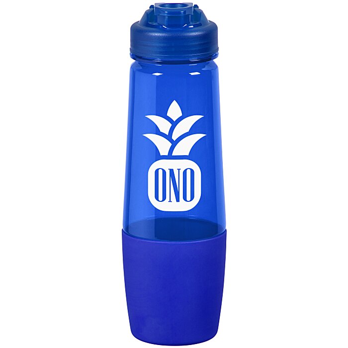 Custom PolySure Sip and Pour Water Bottle with Flip Lid - 28 oz