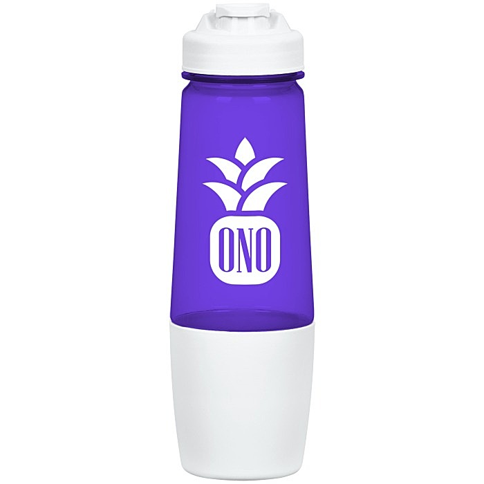 Custom PolySure Sip and Pour Water Bottle with Flip Lid - 28 oz