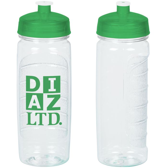 Custom Refresh Clutch Water Bottle - 20 oz - Clear