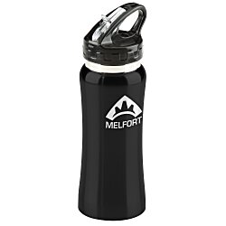 Custom Clear Spout Stainless Steel Bottle - 16 oz - 24 hr