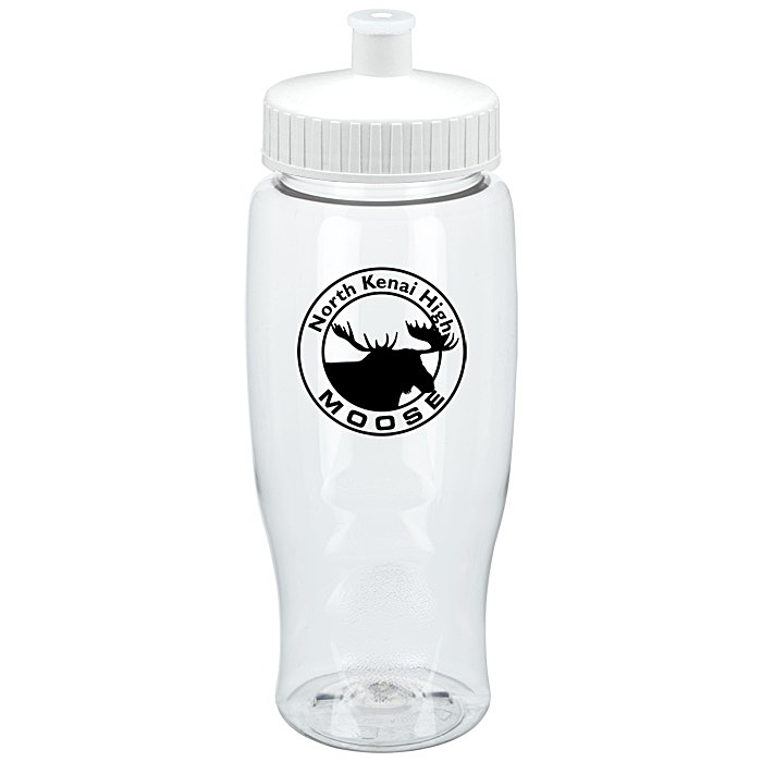 Custom Clear Impact Comfort Grip Bottle - 27 oz