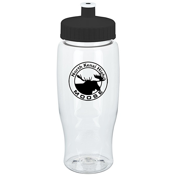 Custom Clear Impact Comfort Grip Bottle - 27 oz