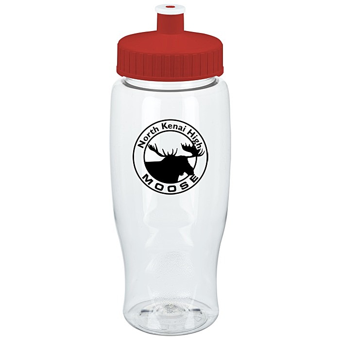 Custom Clear Impact Comfort Grip Bottle - 27 oz