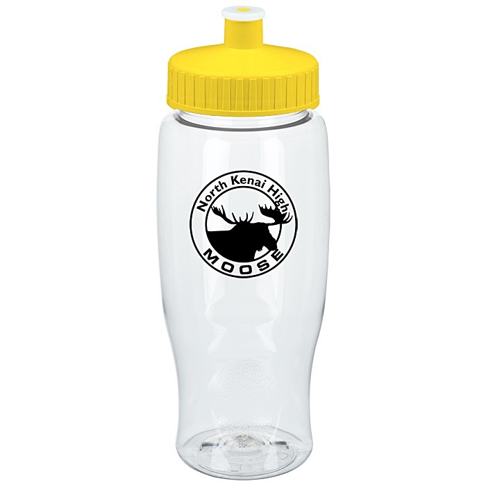 Custom Clear Impact Comfort Grip Bottle - 27 oz