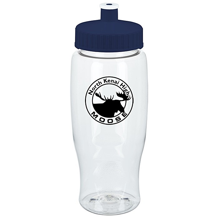 Custom Clear Impact Comfort Grip Bottle - 27 oz