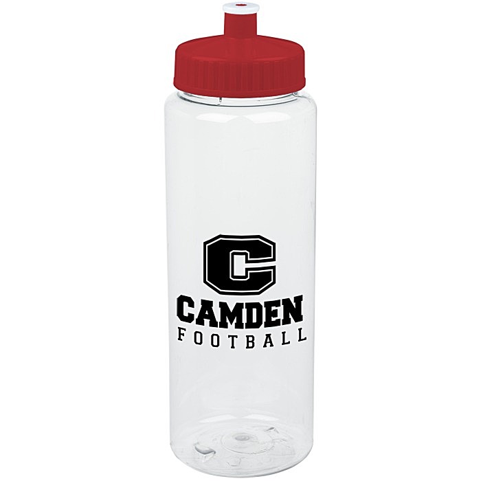 Custom Clear Impact Guzzler Sport Bottle - 32 oz
