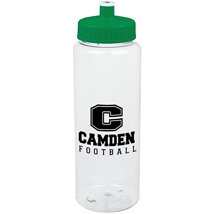 Custom Clear Impact Guzzler Sport Bottle - 32 oz