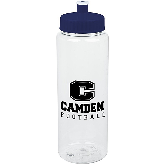 Custom Clear Impact Guzzler Sport Bottle - 32 oz