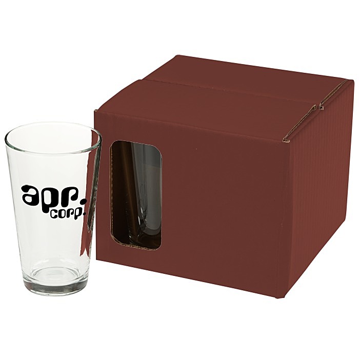 Custom Brew Pub Glass Set - Coloured Box