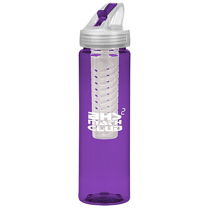Custom Flip Out Infuser Colour Sport Bottle - 24 oz