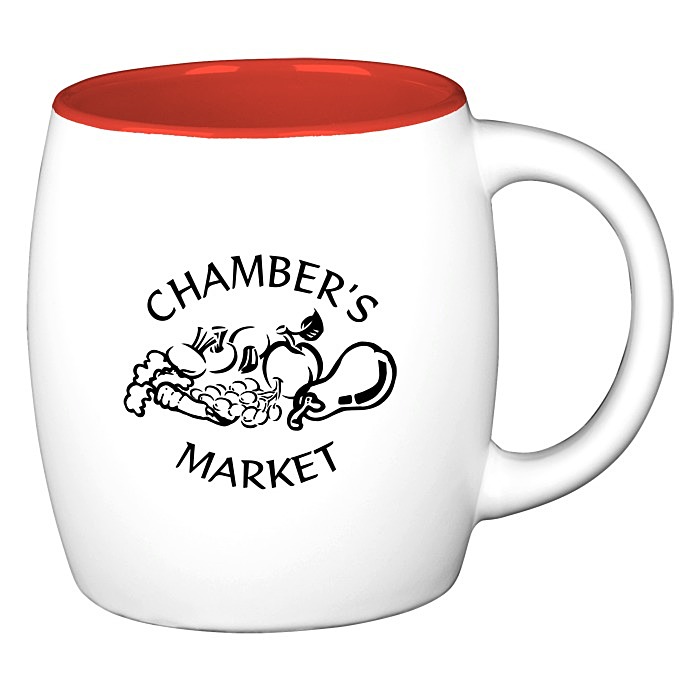 Custom Barrel Mug - 18 oz. - Two-Tone