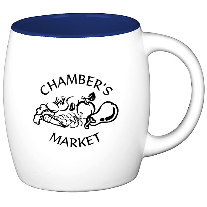Custom Barrel Mug - 18 oz. - Two-Tone