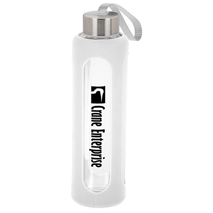 Custom Pure Glass Water Bottle - 17 oz