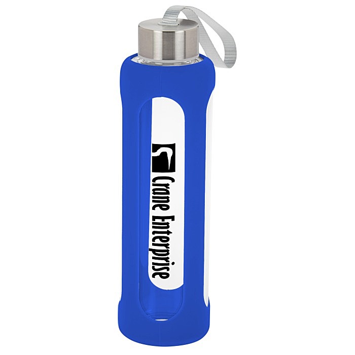 Custom Pure Glass Water Bottle - 17 oz