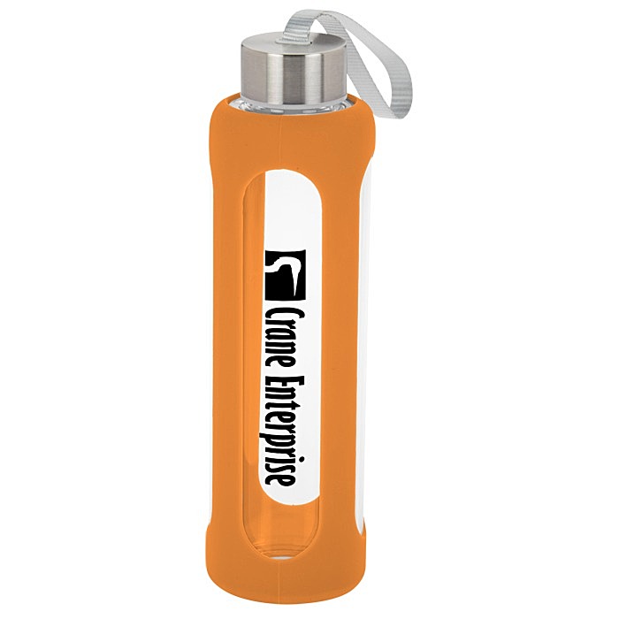 Custom Pure Glass Water Bottle - 17 oz