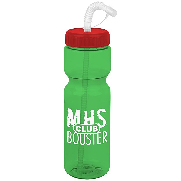 Custom Olympian Sport Bottle with Straw Lid - 28 oz
