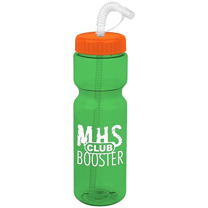 Custom Olympian Sport Bottle with Straw Lid - 28 oz
