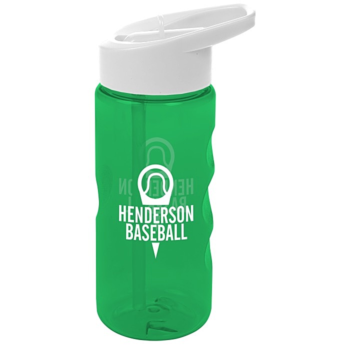 Custom Mini Mountain Bottle with Flip Straw Lid - 22 oz