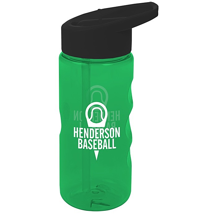 Custom Mini Mountain Bottle with Flip Straw Lid - 22 oz