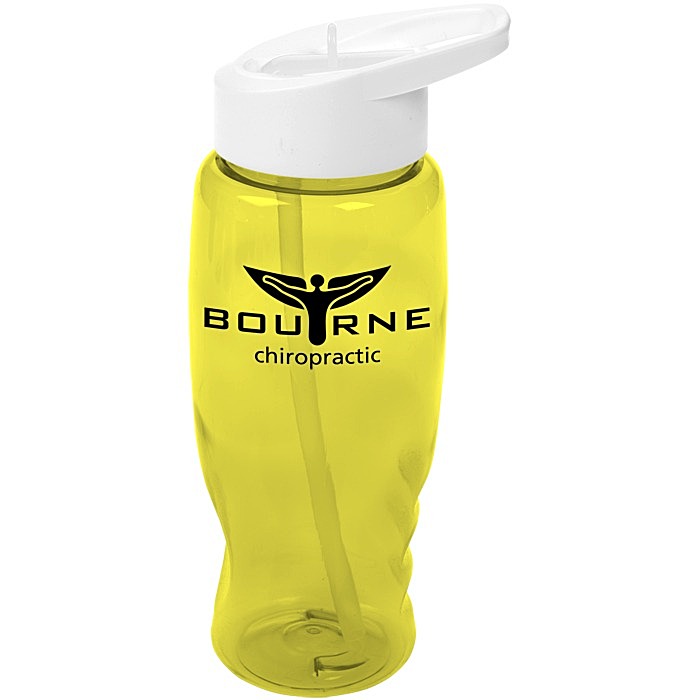 Custom Comfort Grip Bottle with Flip Straw Lid - 27 oz