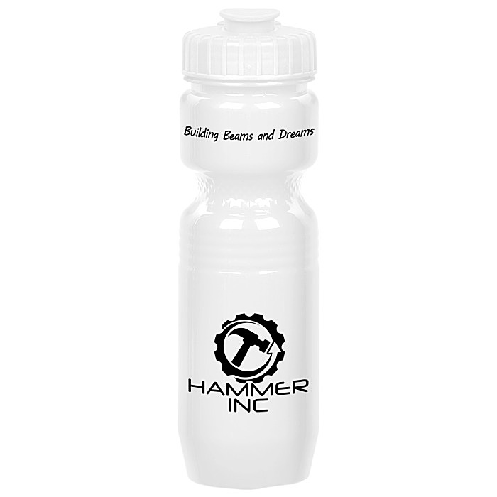 Custom Jogger Sport Bottle - 25 ounces - Opaque - Flip Top Lid