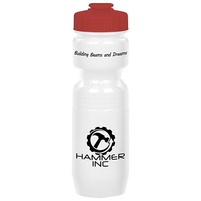 Custom Jogger Sport Bottle - 25 ounces - Opaque - Flip Top Lid