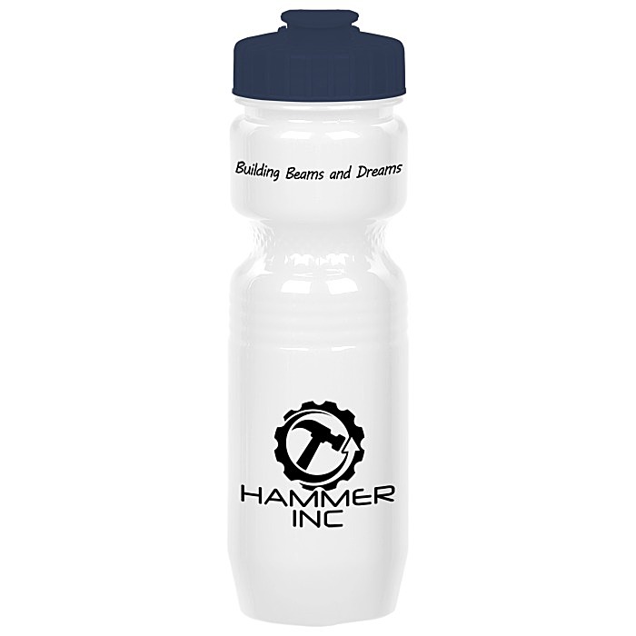 Custom Jogger Sport Bottle - 25 ounces - Opaque - Flip Top Lid