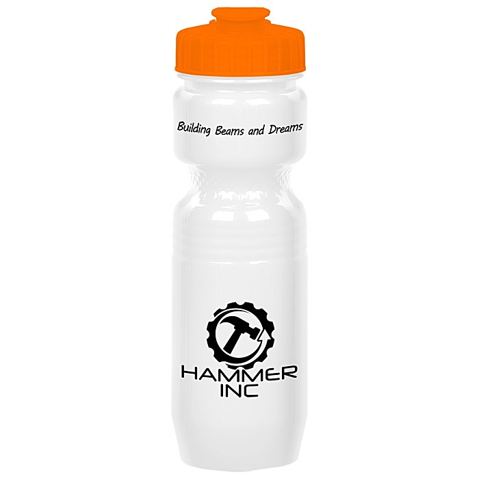 Custom Jogger Sport Bottle - 25 ounces - Opaque - Flip Top Lid