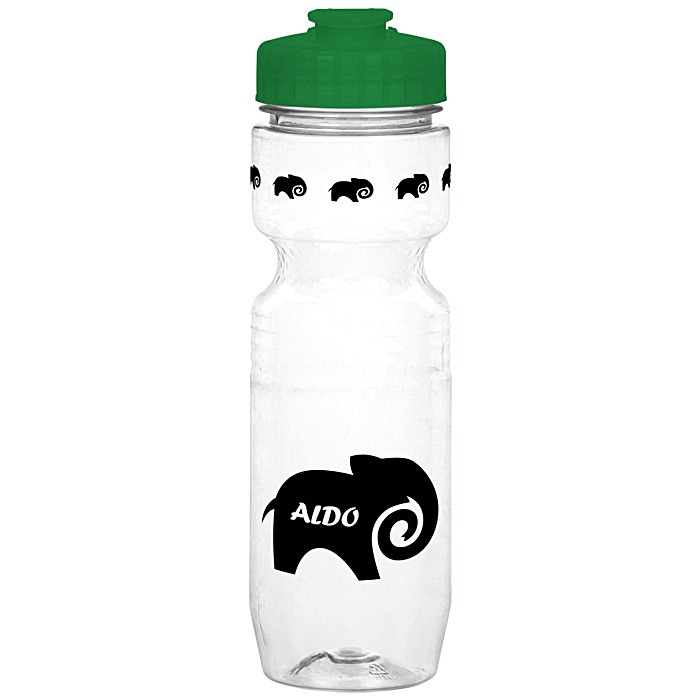 Custom Jogger Sport Bottle - 25 ounces - Translucent - Flip Top Lid