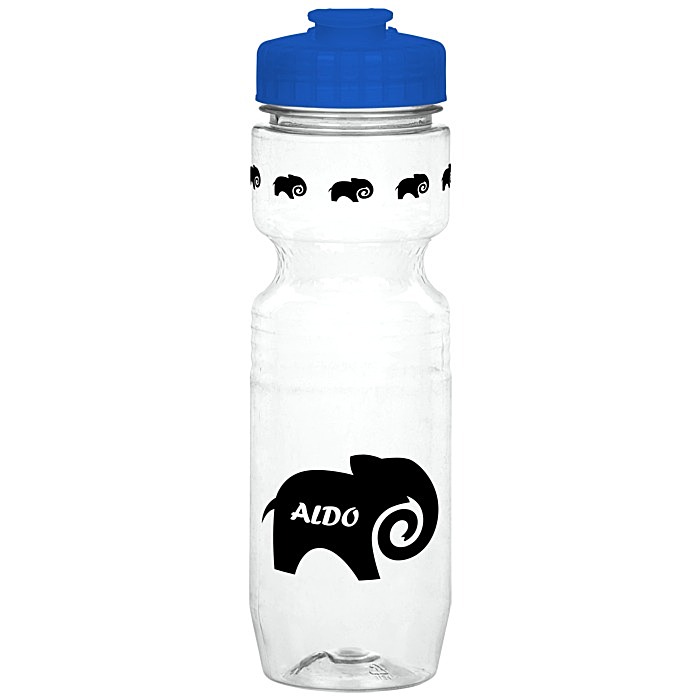 Custom Jogger Sport Bottle - 25 ounces - Translucent - Flip Top Lid