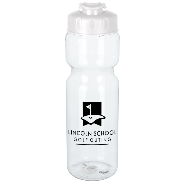 Custom Clear Impact Olympian Sport Bottle with Flip Lid - 28 oz