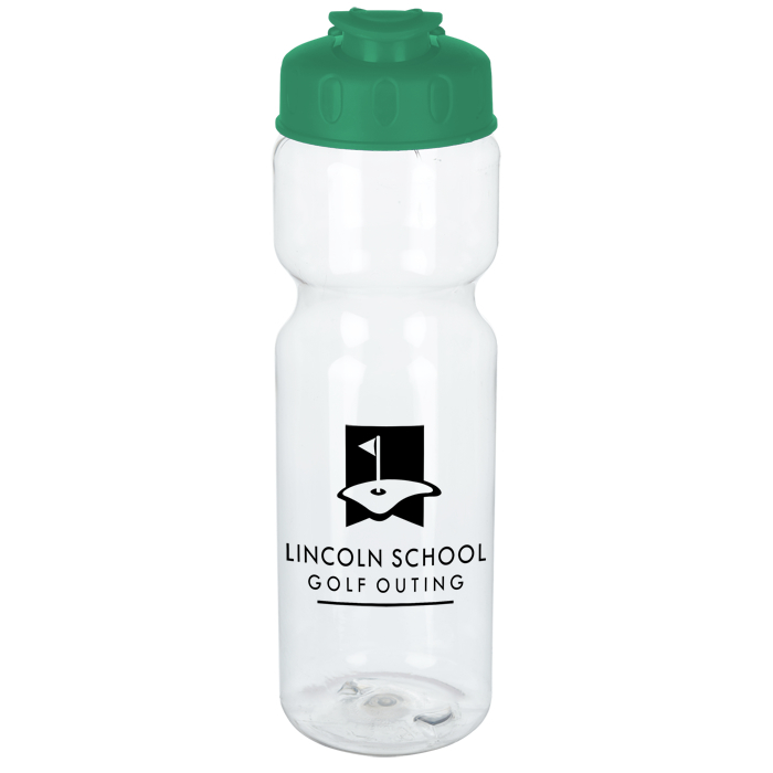 Custom Clear Impact Olympian Sport Bottle with Flip Lid - 28 oz